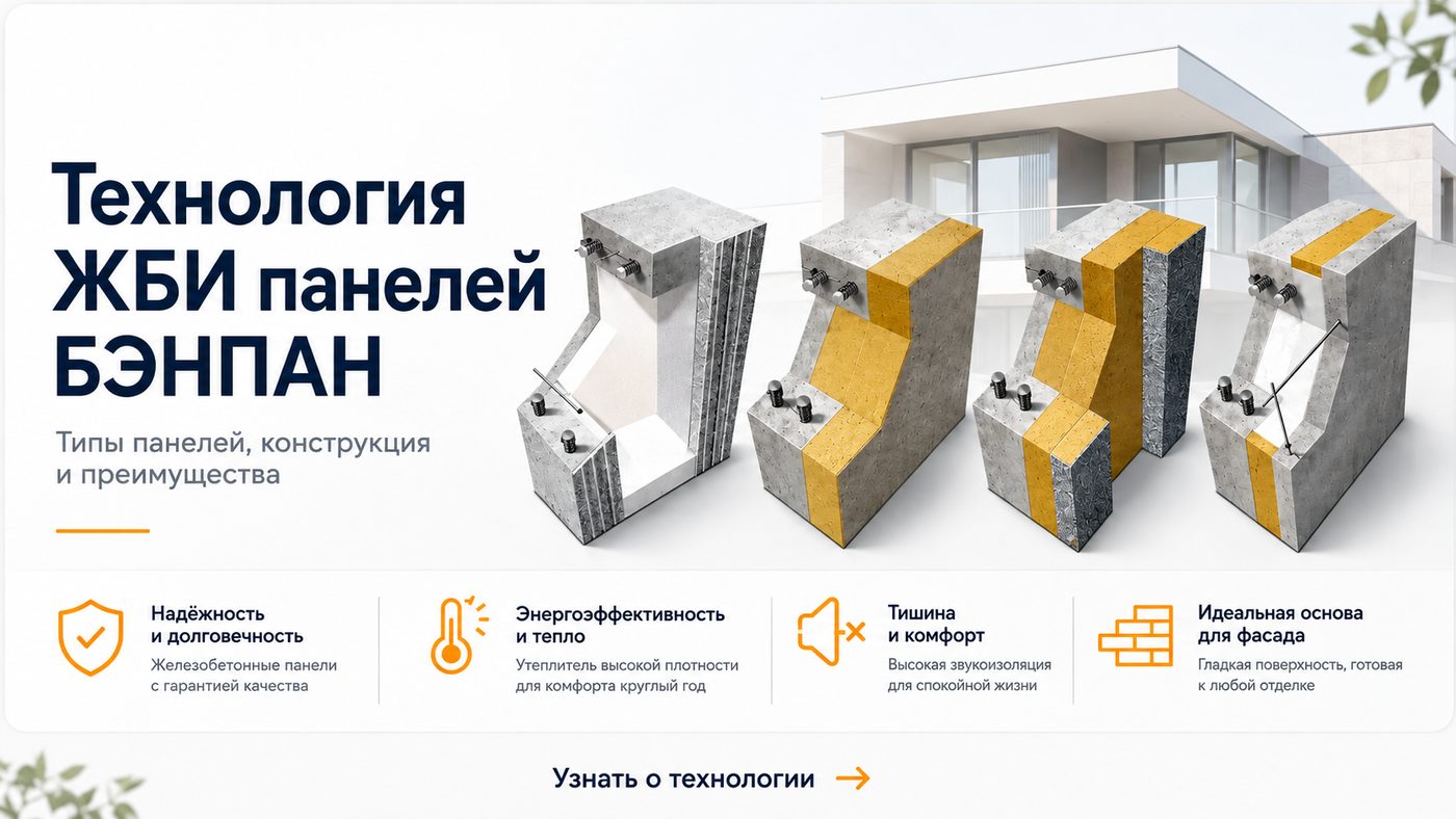 Технология ЖБИ панелей БЭНПАН